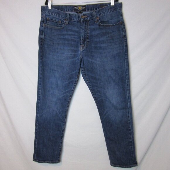 Lucky Brand 410 Athletic Fit Straight Leg Blue Jeans Men's 36 X 30 - Picture 1 of 8